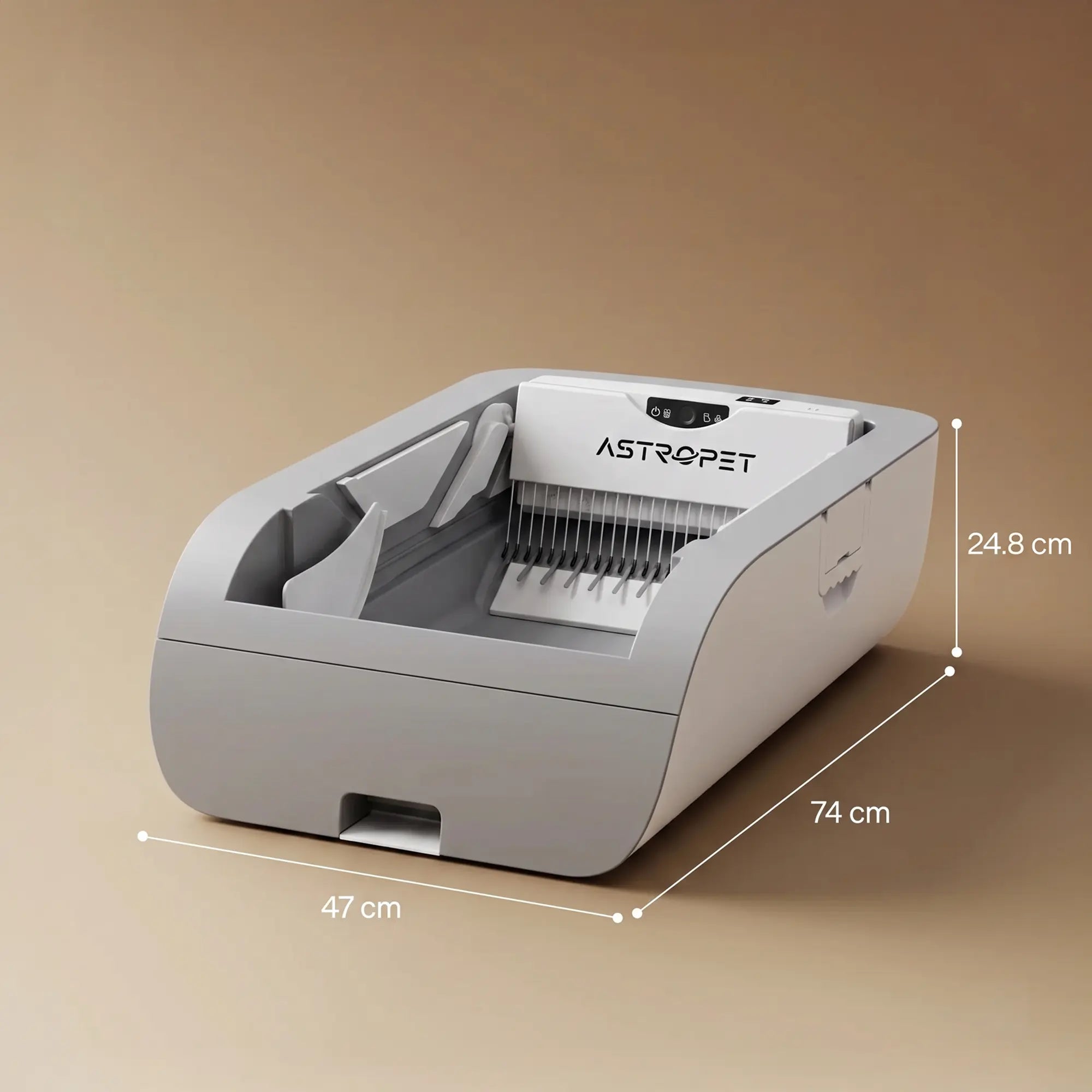 Helios - Lettiera per gatti autopulente con controllo a pulsanti