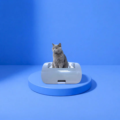 Helios - Lettiera per gatti autopulente con controllo a pulsanti