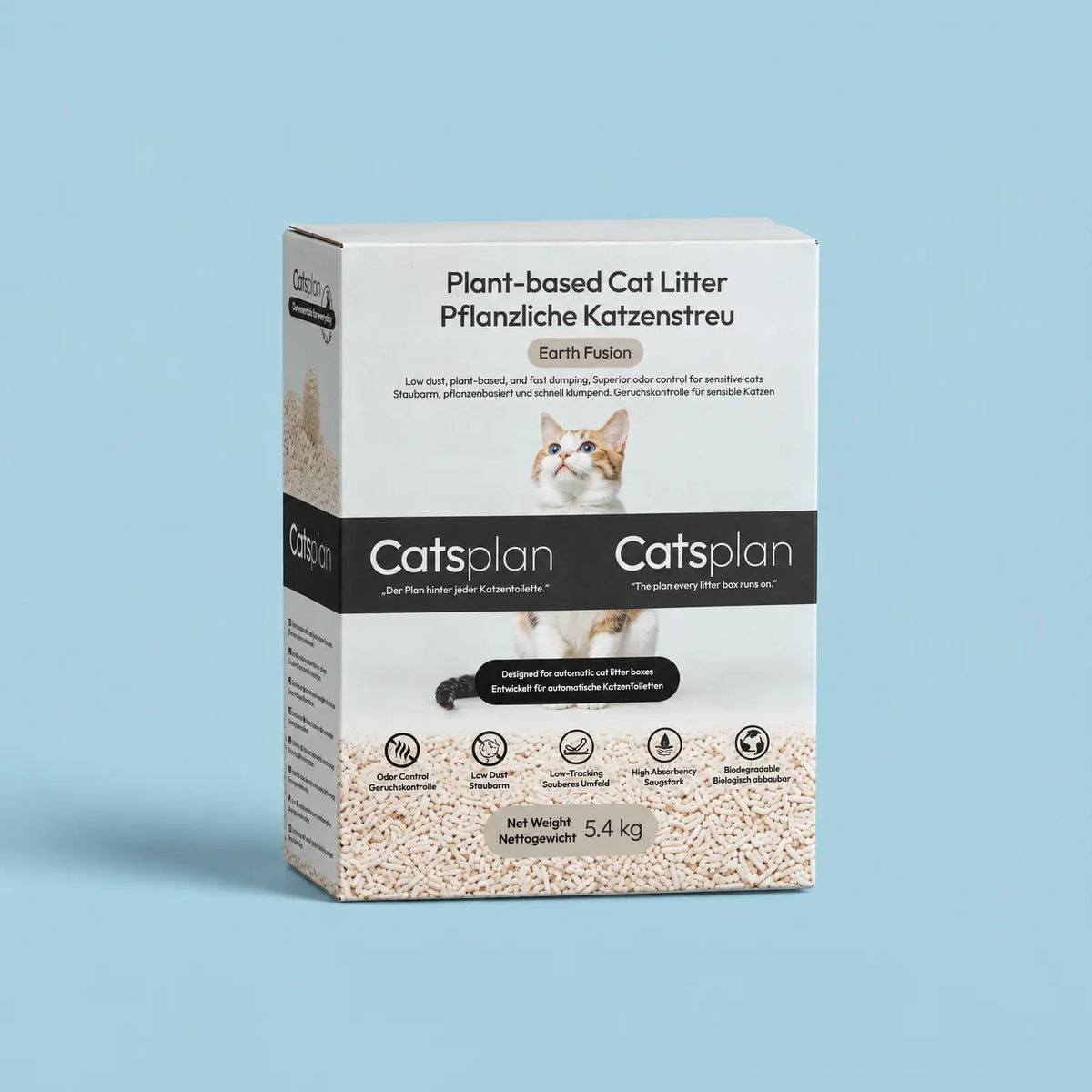 Catsplan Earth Fusion - Litière pour Chat à Base Végétale